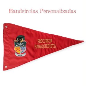 Bandeirola Personalizada - Bordada ambos os lados